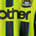 Shop 1998/99 MANCHESTER CITY AWAY SHIRT (L) KAPPA, classic football shirts, vintage football shirts & retro soccer jerseys at Cult Kits