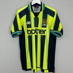 Shop 1998/99 MANCHESTER CITY AWAY SHIRT (L) KAPPA, classic football shirts, vintage football shirts & retro soccer jerseys at Cult Kits