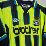 Shop 1998/99 MANCHESTER CITY AWAY SHIRT (L) KAPPA, classic football shirts, vintage football shirts & retro soccer jerseys at Cult Kits