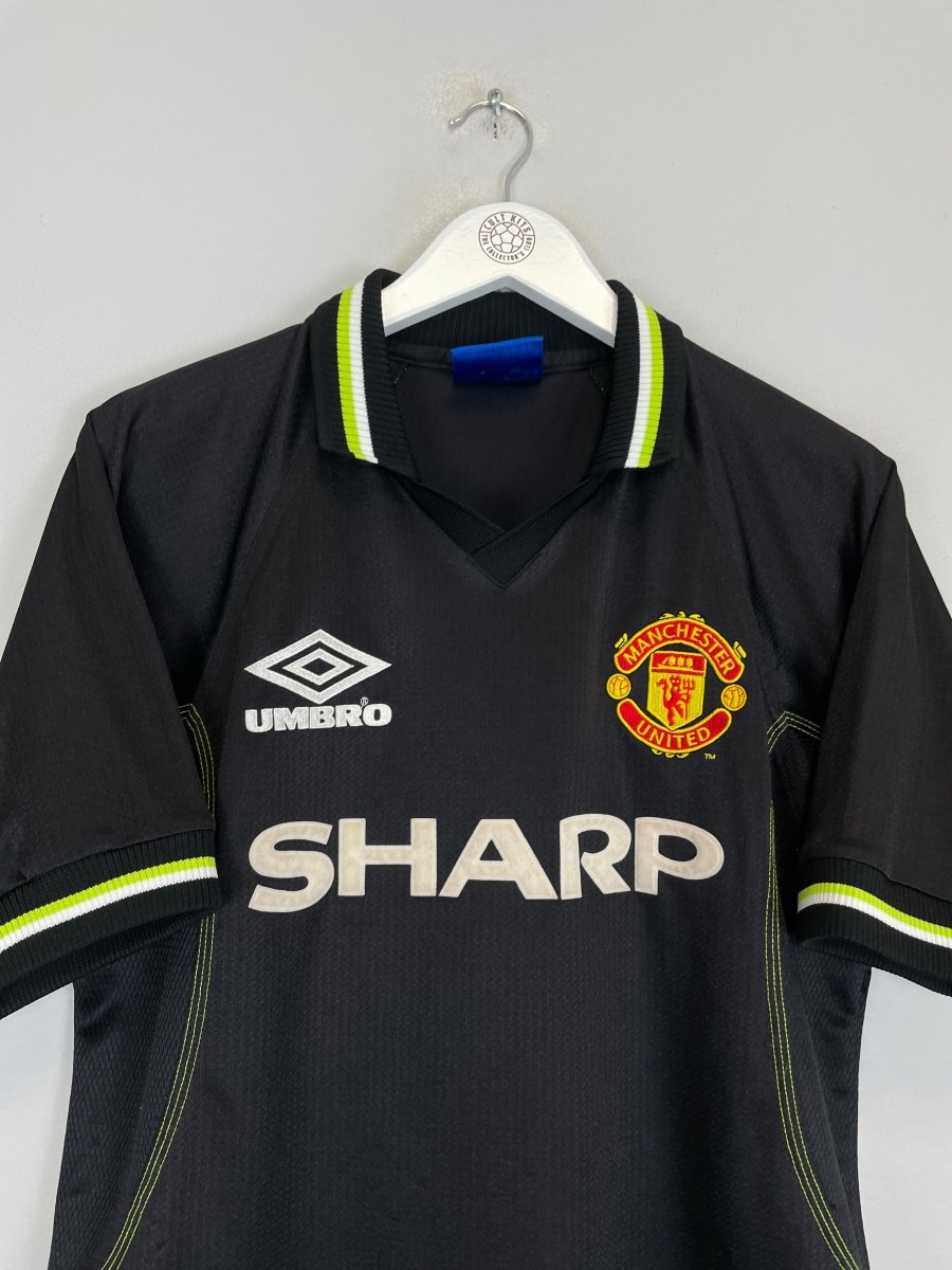 1998/99 MANCHESTER UNITED BECKHAM 7 AWAY SHIRT (M) UMBRO - Cult Kits - Medium - Buy Vintage Football Shirts, Authentic Retro Football Shirts For Sale, Classic Football Shirts & Soccer Jersey