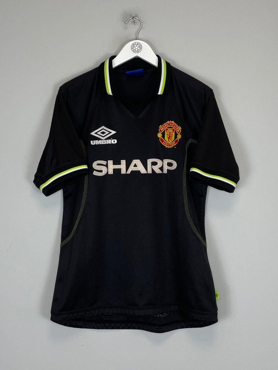 1998/99 MANCHESTER UNITED BECKHAM 7 AWAY SHIRT (M) UMBRO - Cult Kits - Medium - Buy Vintage Football Shirts, Authentic Retro Football Shirts For Sale, Classic Football Shirts & Soccer Jersey