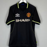 1998/99 MANCHESTER UNITED BECKHAM 7 AWAY SHIRT (M) UMBRO - Cult Kits - Medium - Buy Vintage Football Shirts, Authentic Retro Football Shirts For Sale, Classic Football Shirts & Soccer Jersey