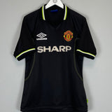 1998/99 MANCHESTER UNITED BECKHAM 7 AWAY SHIRT (M) UMBRO - Cult Kits - Medium - Buy Vintage Football Shirts, Authentic Retro Football Shirts For Sale, Classic Football Shirts & Soccer Jersey