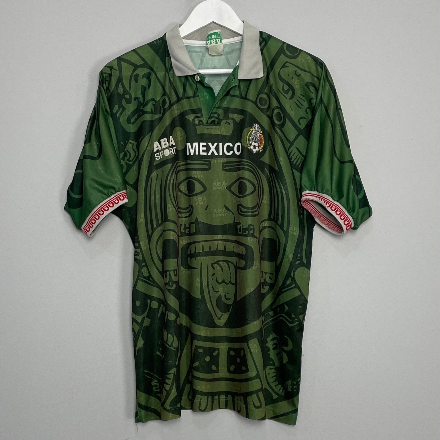 Shop 1998/99 MEXICO HOME SHIRT (L) ABA SPORT, classic football shirts, vintage football shirts & retro soccer jerseys at Cult Kits
