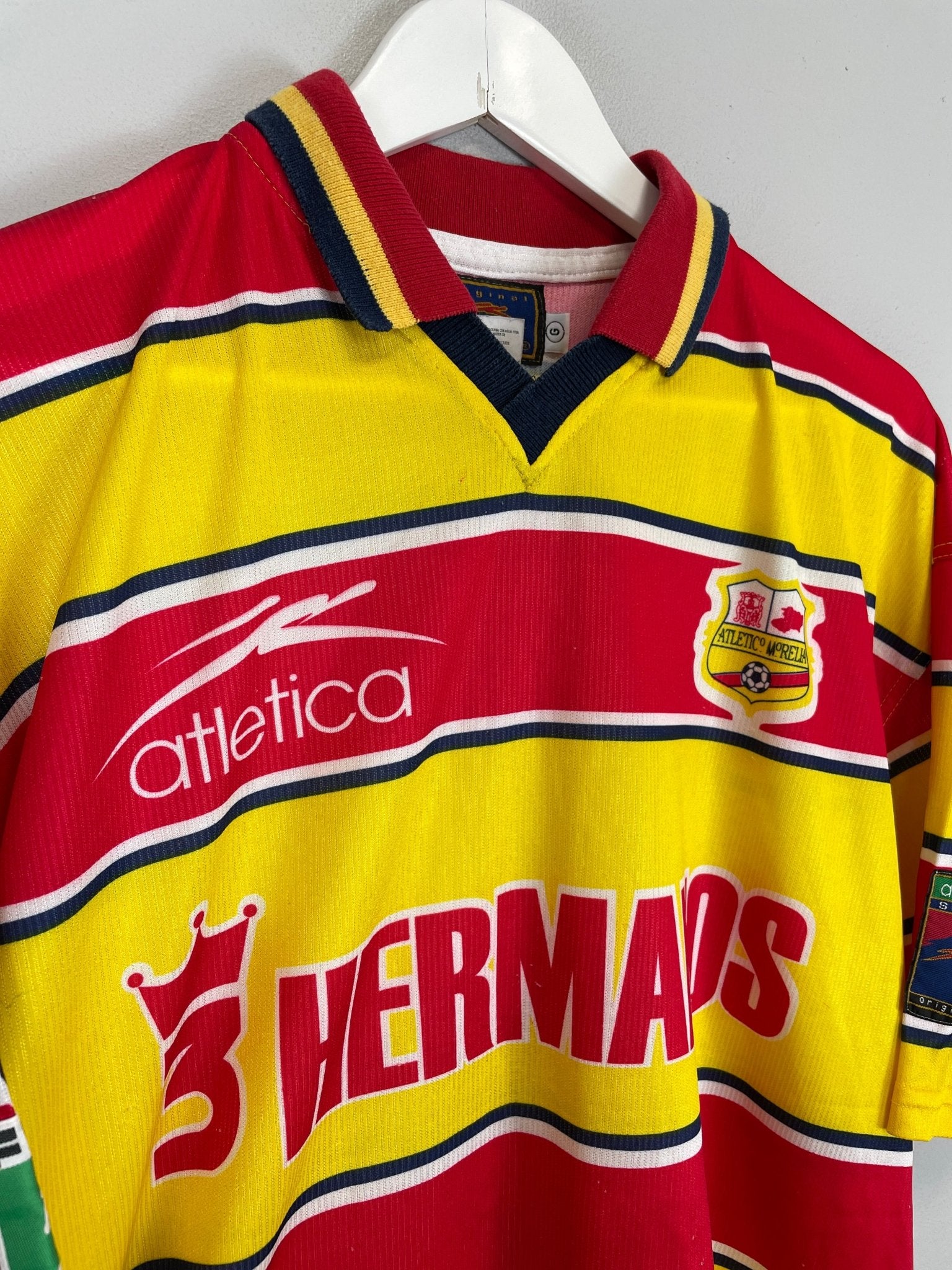 Shop 1998/99 MONARCAS MORELIA HOME SHIRT (L) ATLETICA, classic football shirts, vintage football shirts & retro soccer jerseys at Cult Kits