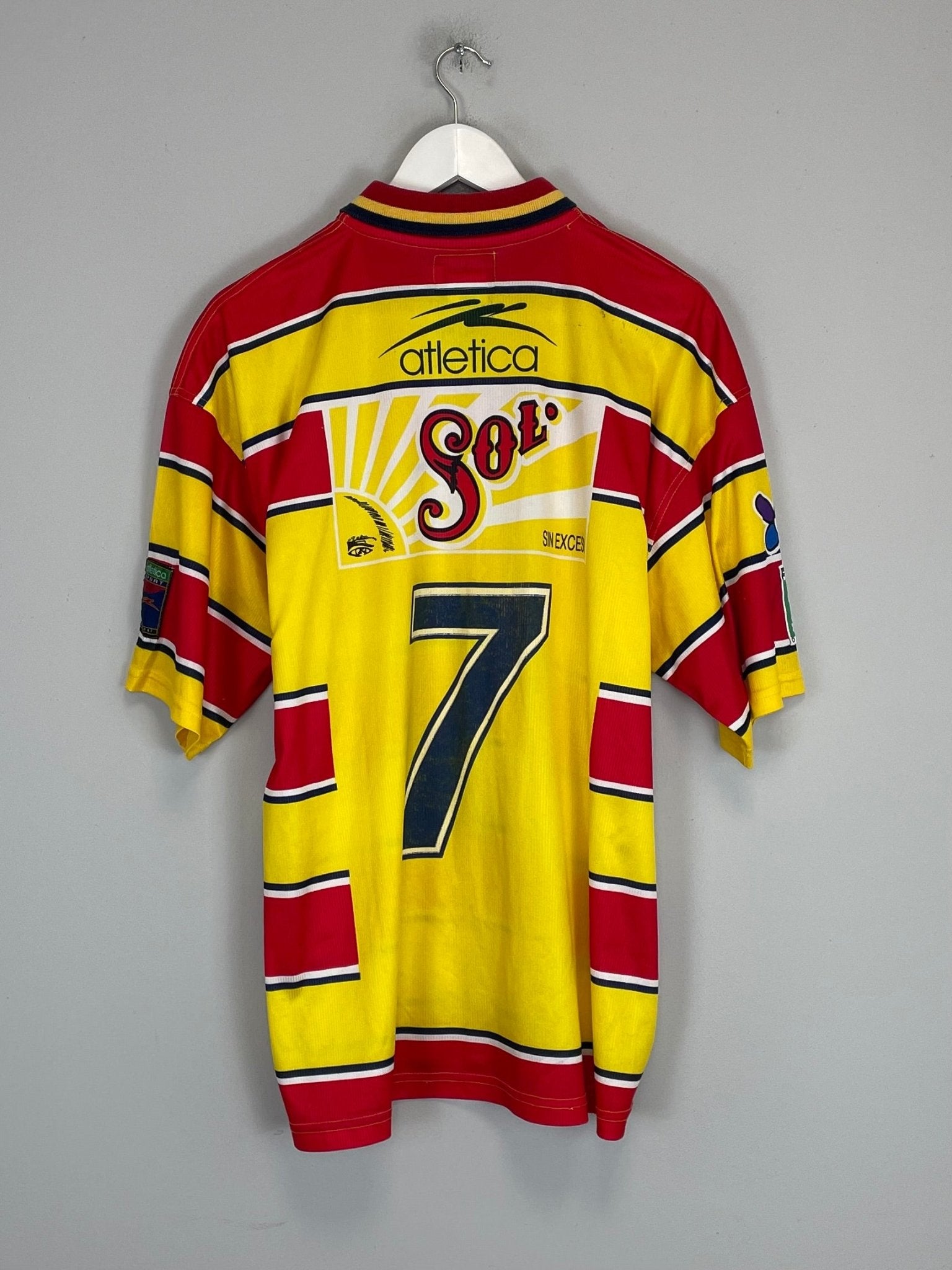 Shop 1998/99 MONARCAS MORELIA HOME SHIRT (L) ATLETICA, classic football shirts, vintage football shirts & retro soccer jerseys at Cult Kits