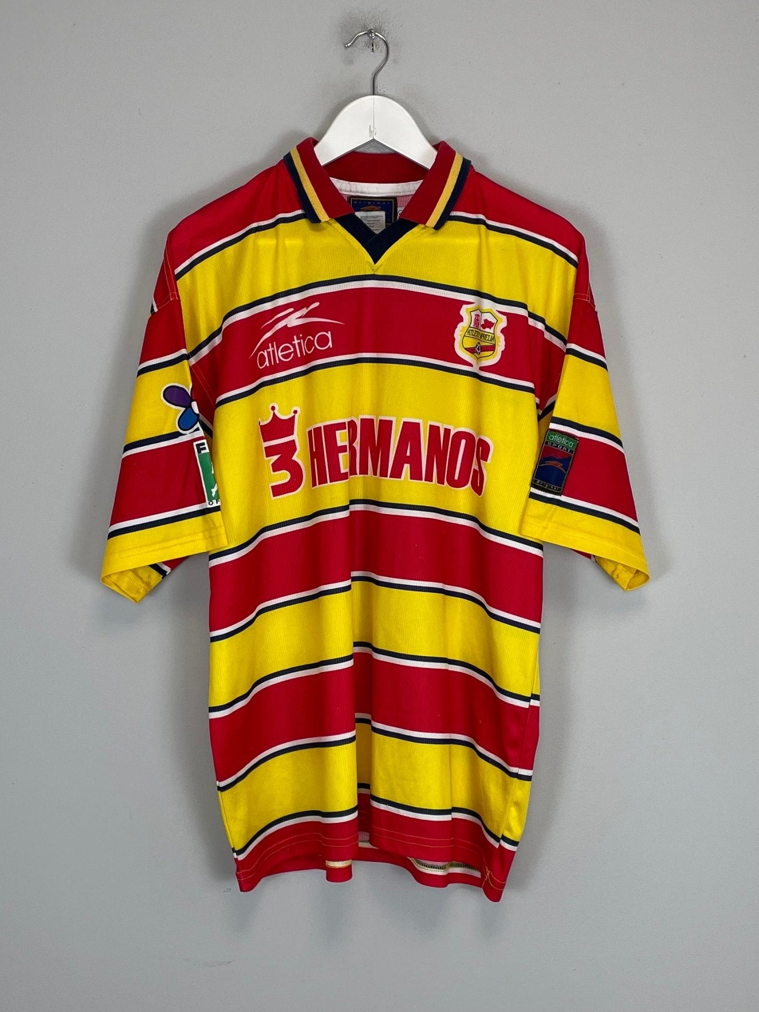 Shop 1998/99 MONARCAS MORELIA HOME SHIRT (L) ATLETICA, classic football shirts, vintage football shirts & retro soccer jerseys at Cult Kits