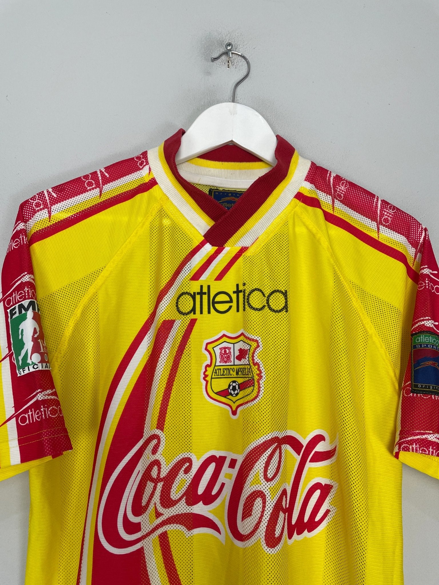 Shop 1998/99 MONARCAS MORELIA HOME SHIRT (S) ATLETICA, classic football shirts, vintage football shirts & retro soccer jerseys at Cult Kits