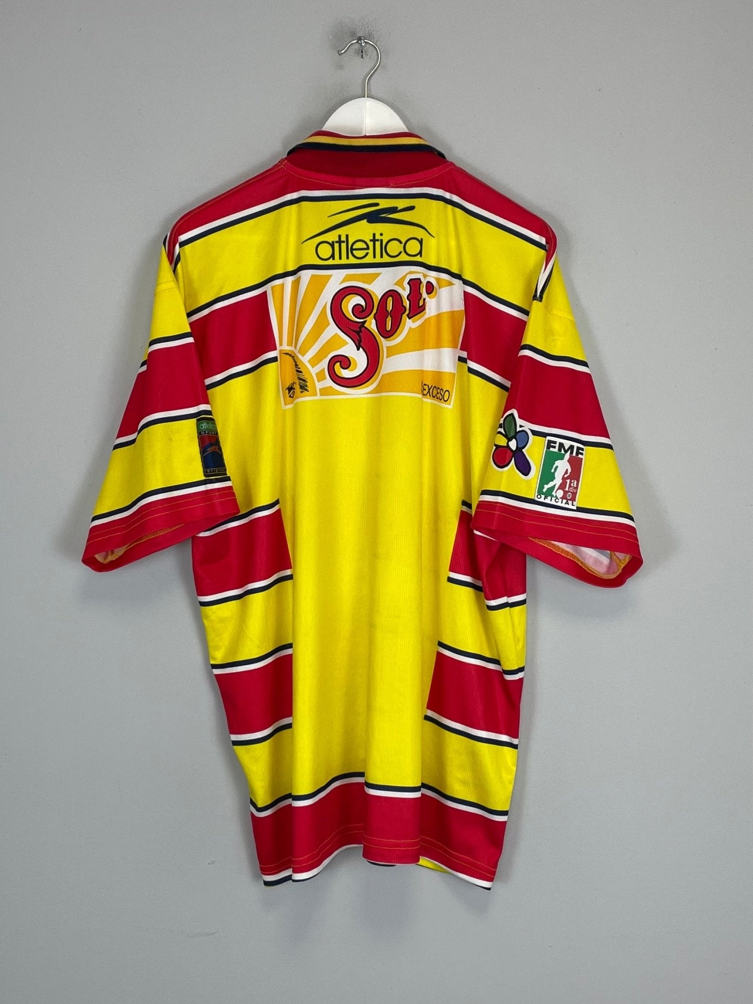 Shop 1998/99 MONARCAS MORELIA HOME SHIRT (XL) ATLETICA, classic football shirts, vintage football shirts & retro soccer jerseys at Cult Kits