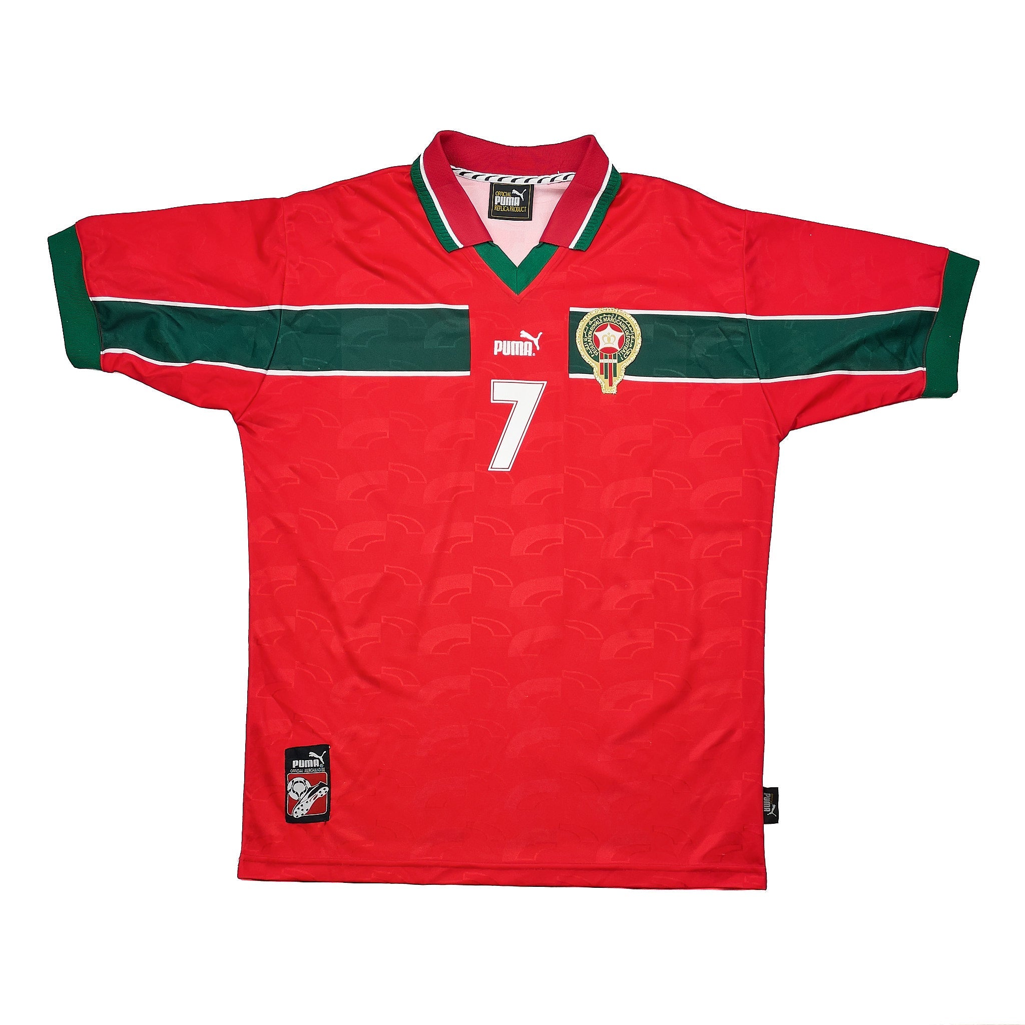 Buy 1998/99 Morocco Hadji 7 Third Shirt (L) Puma ~ Free worldwide shipping ~ Authentic Vintage Football Shirts from Cult Kits