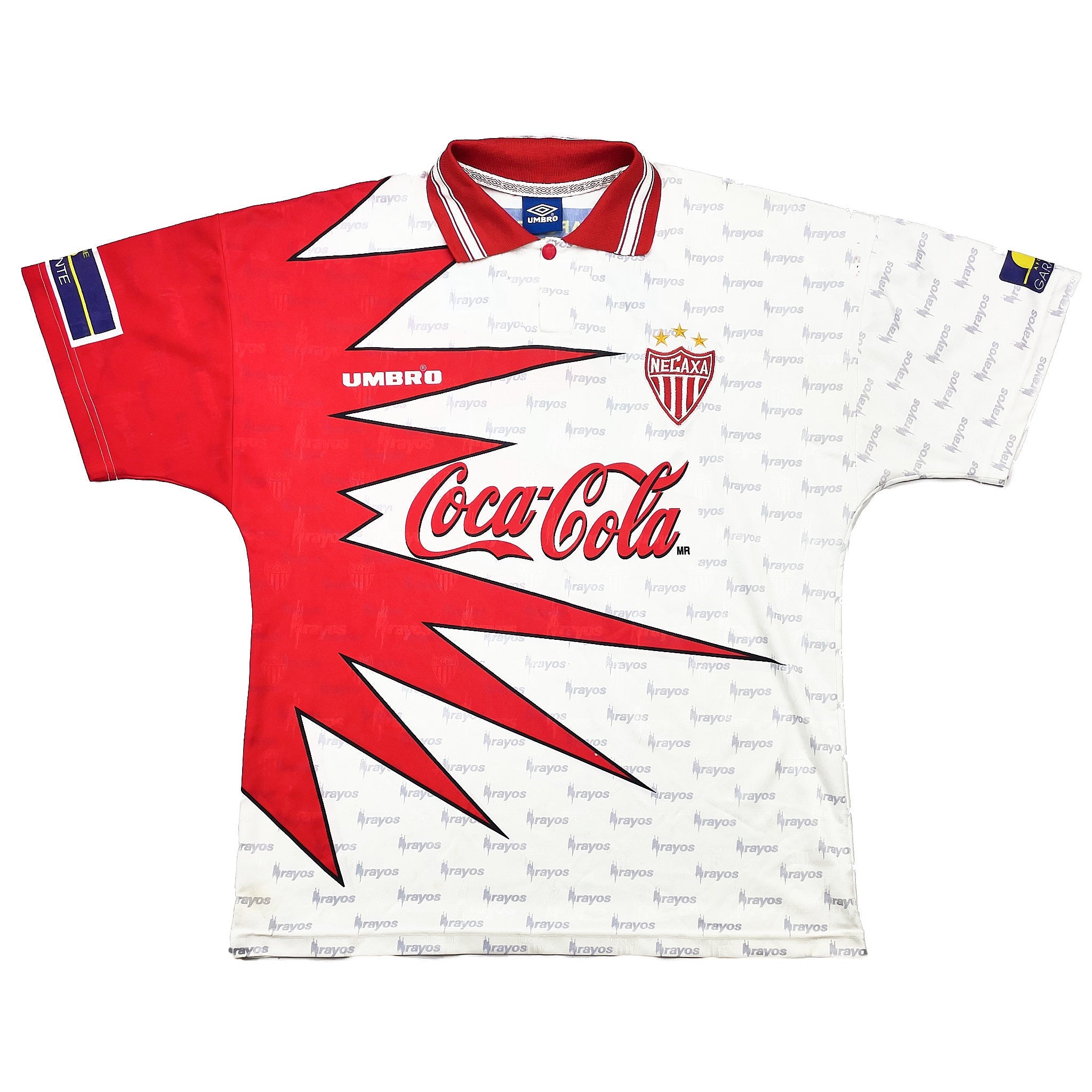 Buy 1998/99 Necaxa 10 Home Shirt (XL) Umbro ~ Free worldwide shipping available ~ Authentic Vintage Football Shirts from Cult Kits