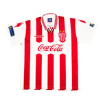 Buy 1998/99 Necaxa Aguinaga 7 Home Shirt (XL) Umbro ~ Free worldwide shipping ~ Authentic Vintage Football Shirts from Cult Kits