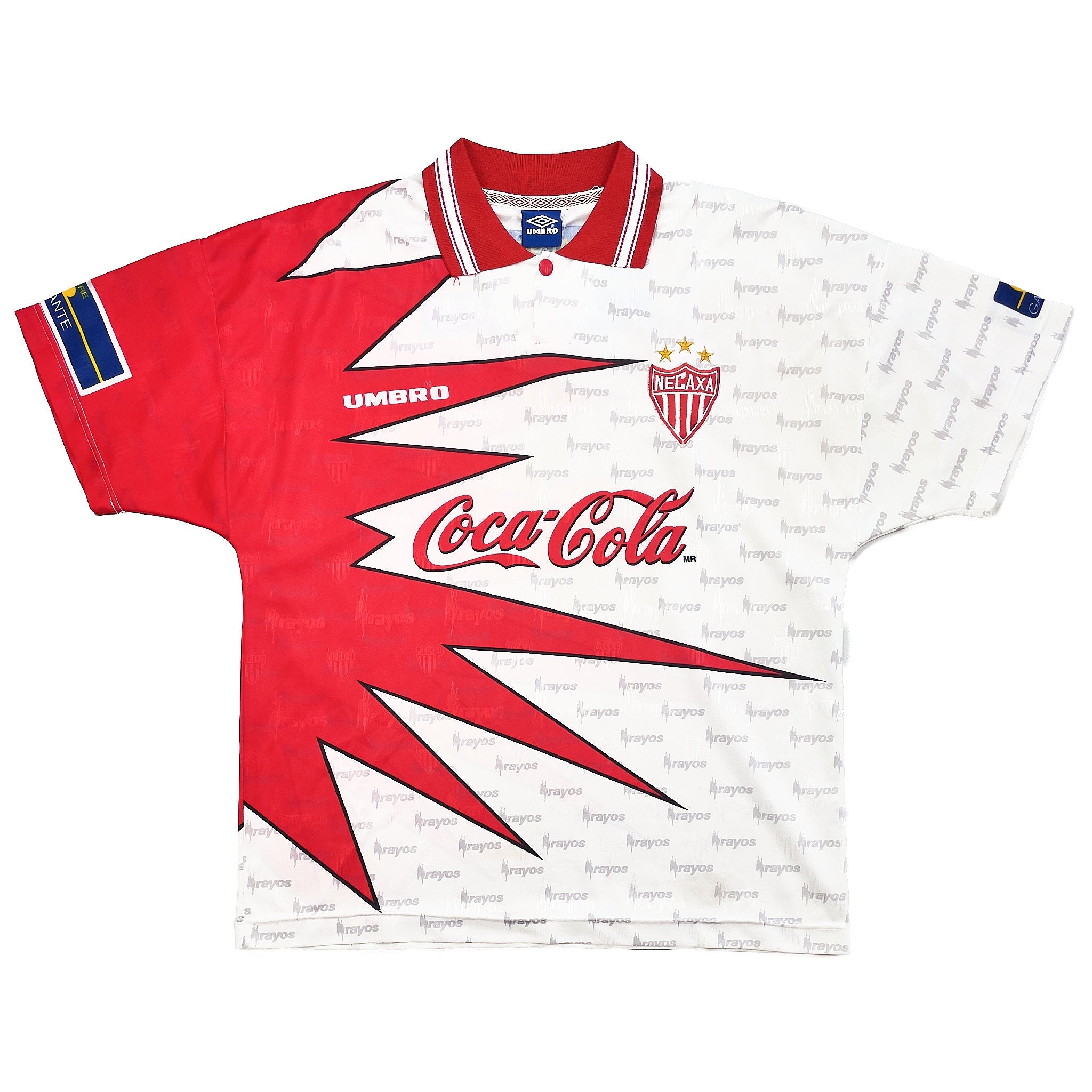 Buy 1998/99 Necaxa Away Shirt (L) Umbro ~ Free worldwide shipping ~ Authentic Vintage Football Shirts from Cult Kits
