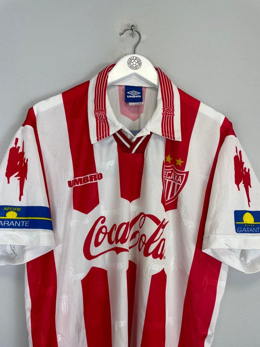 1998/99 NECAXA HOME SHIRT (L) UMBRO - Cult Kits - Large - Buy Vintage Football Shirts, Authentic Retro Football Shirts For Sale, Classic Football Shirts & Soccer Jersey
