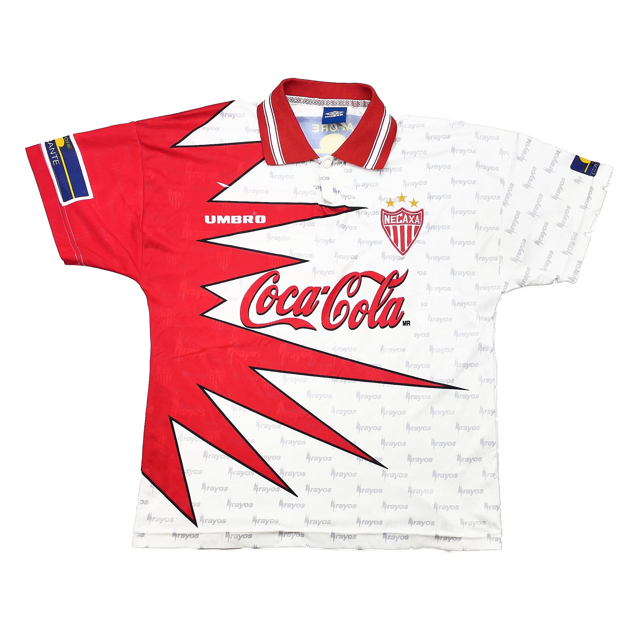 Buy 1998/99 Necaxa Home Shirt (L) Umbro ~ Free worldwide shipping available ~ Authentic Vintage Football Shirts from Cult Kits