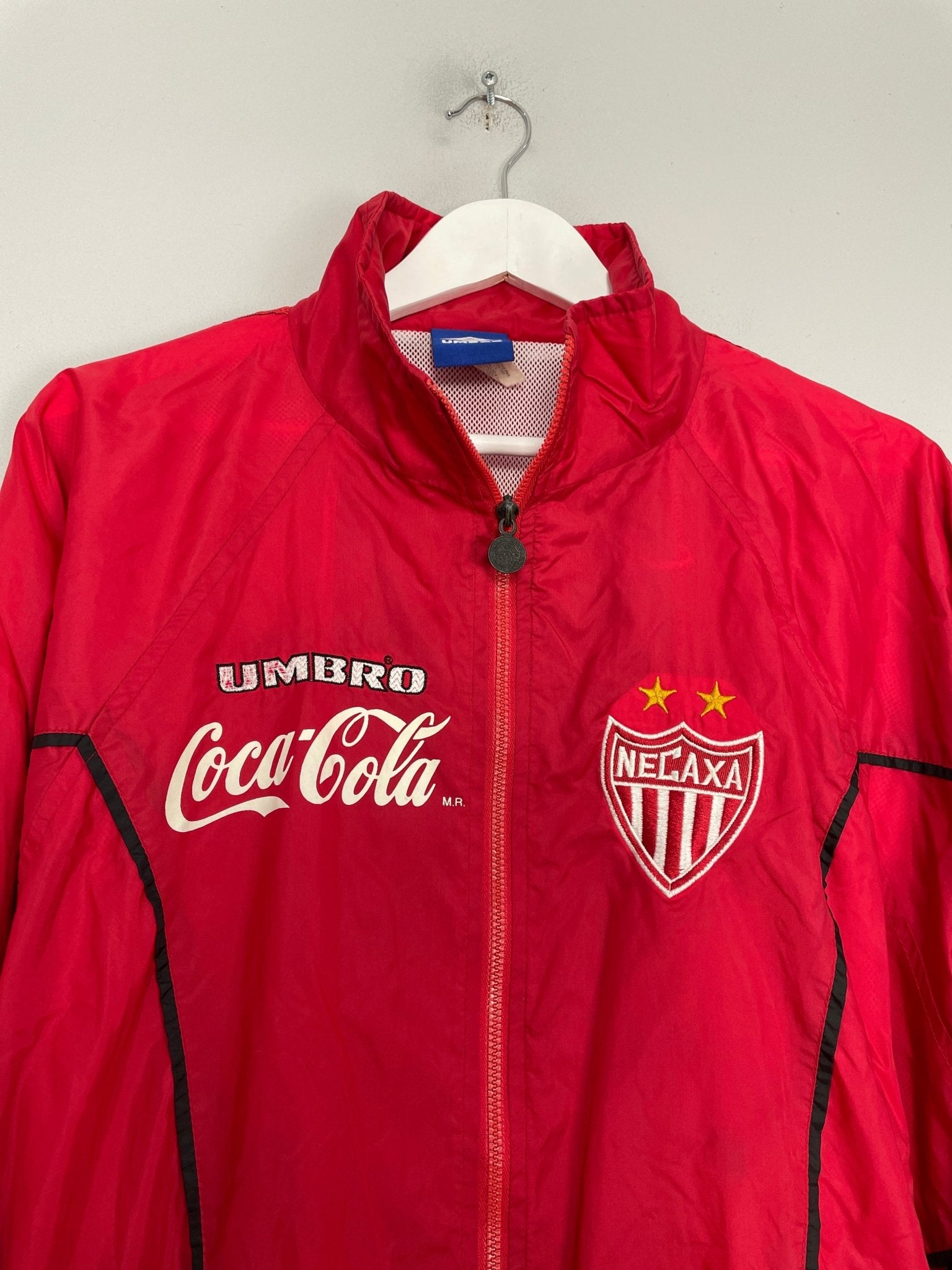 Shop 1998/99 NECAXA TRACK JACKET (XL) UMBRO, classic football shirts, vintage football shirts & retro soccer jerseys at Cult Kits