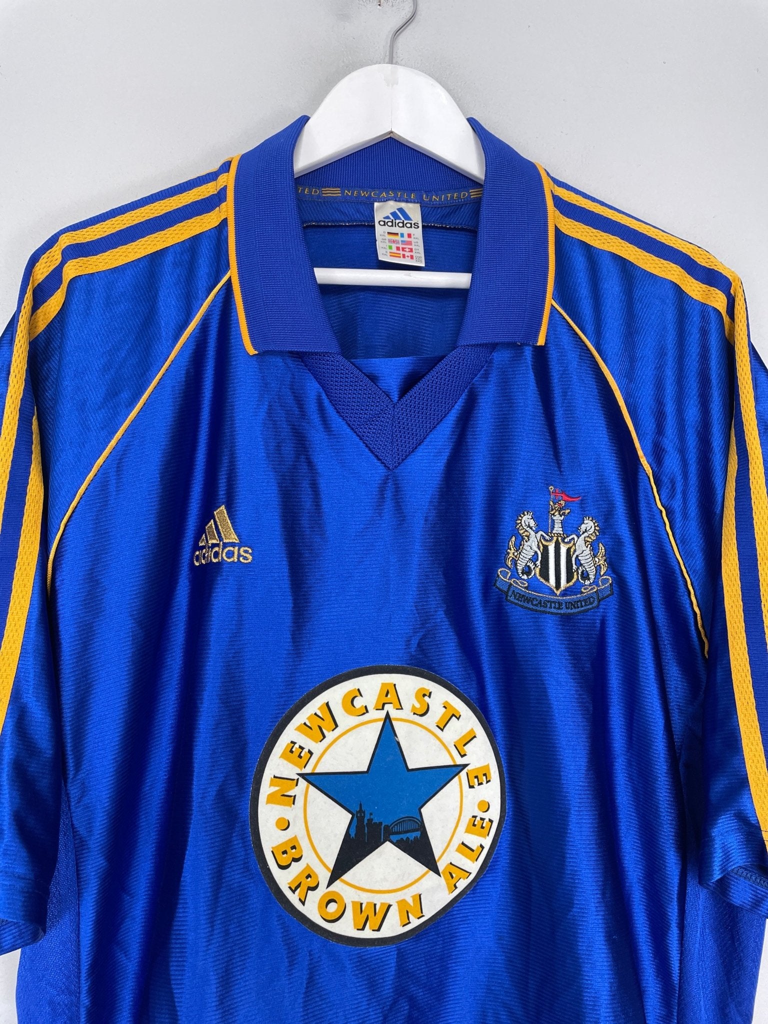 Shop 1998/99 NEWCASTLE UNITED AWAY SHIRT (XXL) ADIDAS, classic football shirts, vintage football shirts & retro soccer jerseys at Cult Kits