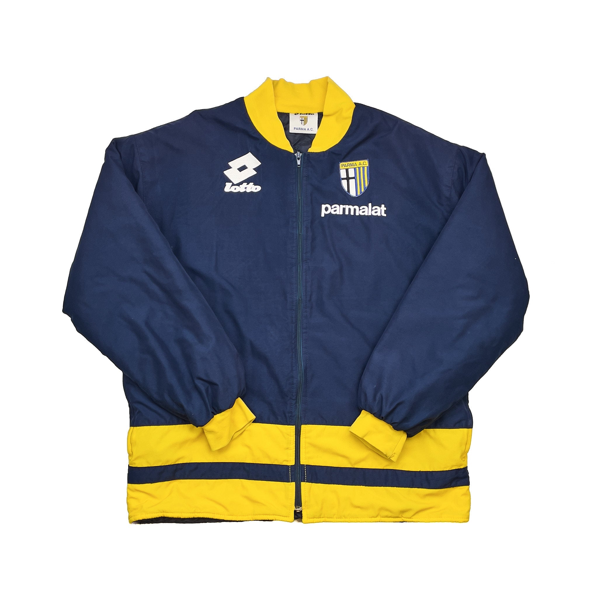 Buy 1998/99 Parma Track Jacket (L) Lotto ~ Free worldwide shipping ~ Authentic Vintage Football Shirts from Cult Kits