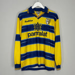 Shop 1998/99 PARMA VERON #11 L/S HOME SHIRT (M) LOTTO, classic football shirts, vintage football shirts & retro soccer jerseys at Cult Kits