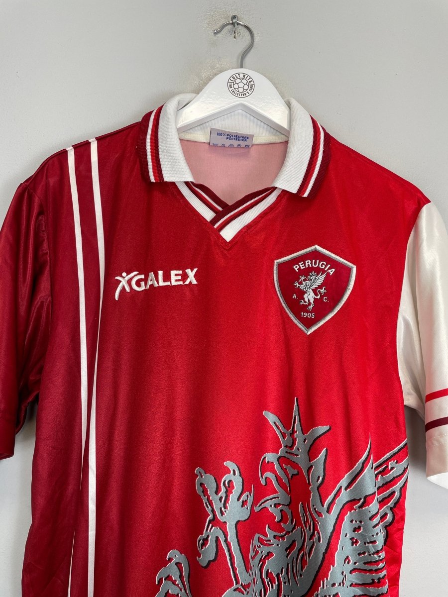 1998/99 PERUGIA NAKATA 7 HOME SHIRT (XL) GALEX - Cult Kits - XL - Buy Vintage Football Shirts, Authentic Retro Football Shirts For Sale, Classic Football Shirts & Soccer Jersey