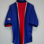 Shop 1998/99 PSG HOME SHIRT (XL) NIKE, classic football shirts, vintage football shirts & retro soccer jerseys at Cult Kits