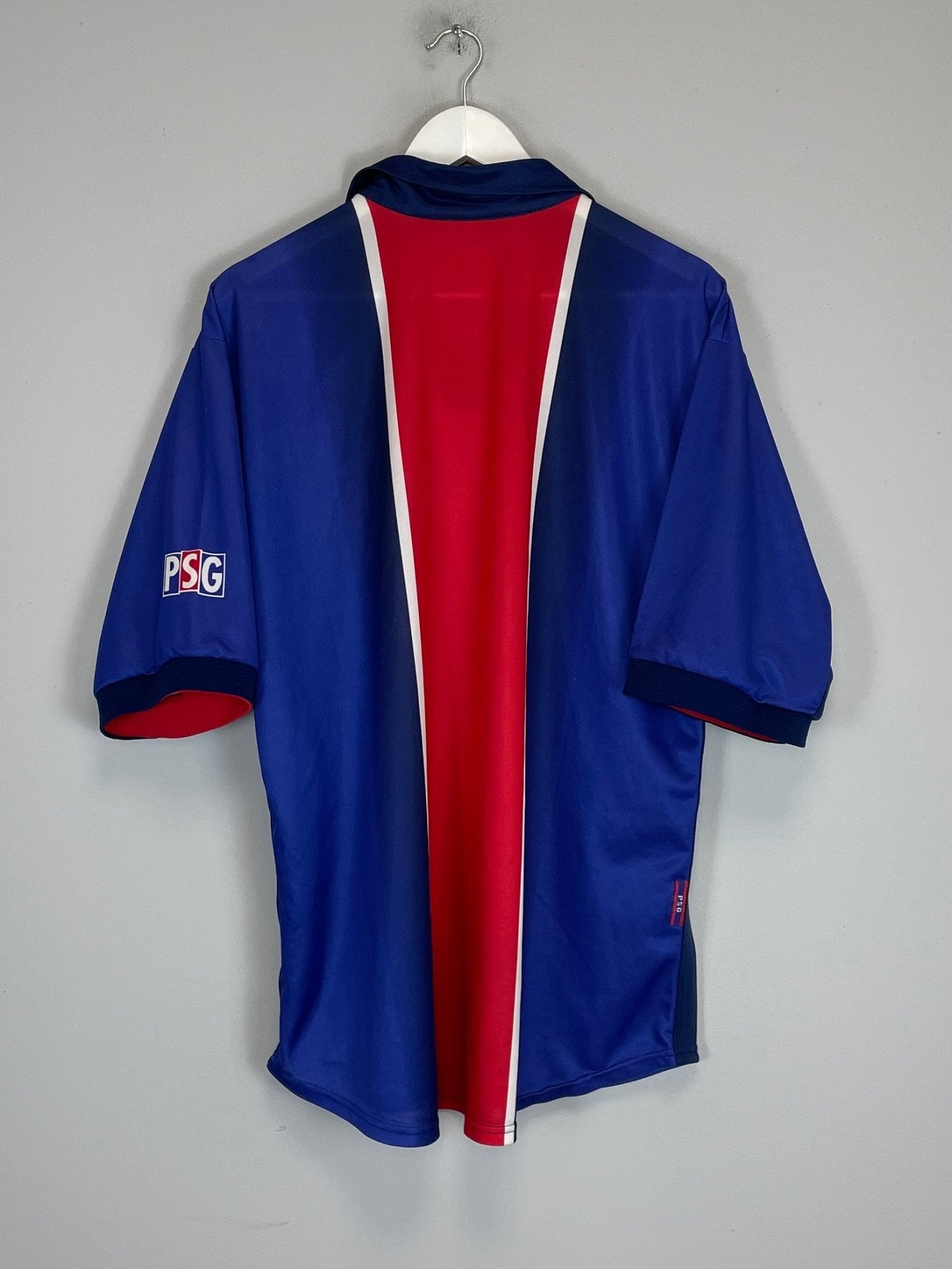 Shop 1998/99 PSG HOME SHIRT (XL) NIKE, classic football shirts, vintage football shirts & retro soccer jerseys at Cult Kits