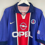 Shop 1998/99 PSG HOME SHIRT (XL) NIKE, classic football shirts, vintage football shirts & retro soccer jerseys at Cult Kits