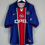 Shop 1998/99 PSG HOME SHIRT (XL) NIKE, classic football shirts, vintage football shirts & retro soccer jerseys at Cult Kits