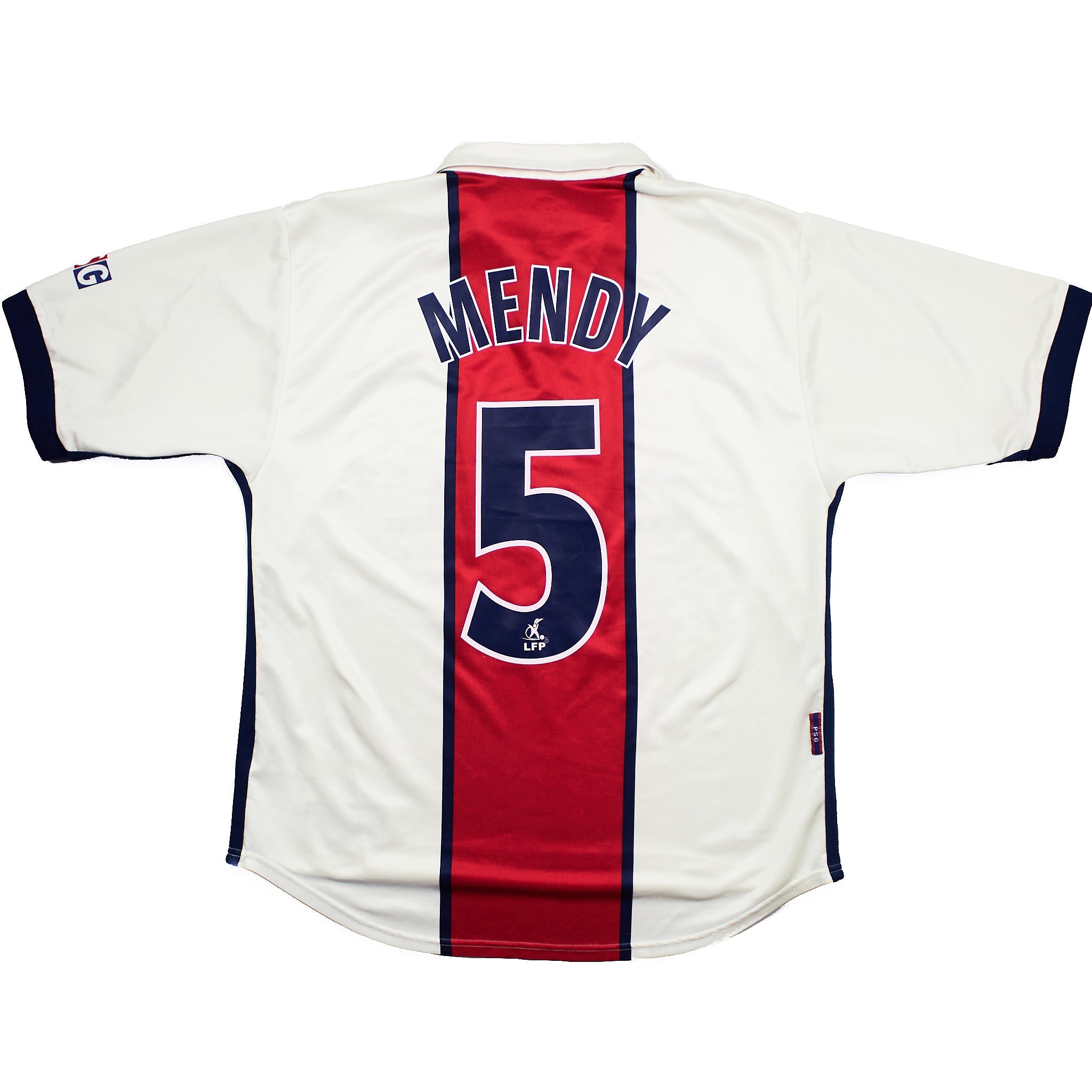 Buy 1998/99 PSG Mendy 5 Away Shirt (L) Nike ~ Free worldwide shipping ~ Authentic Vintage Football Shirts from Cult Kits