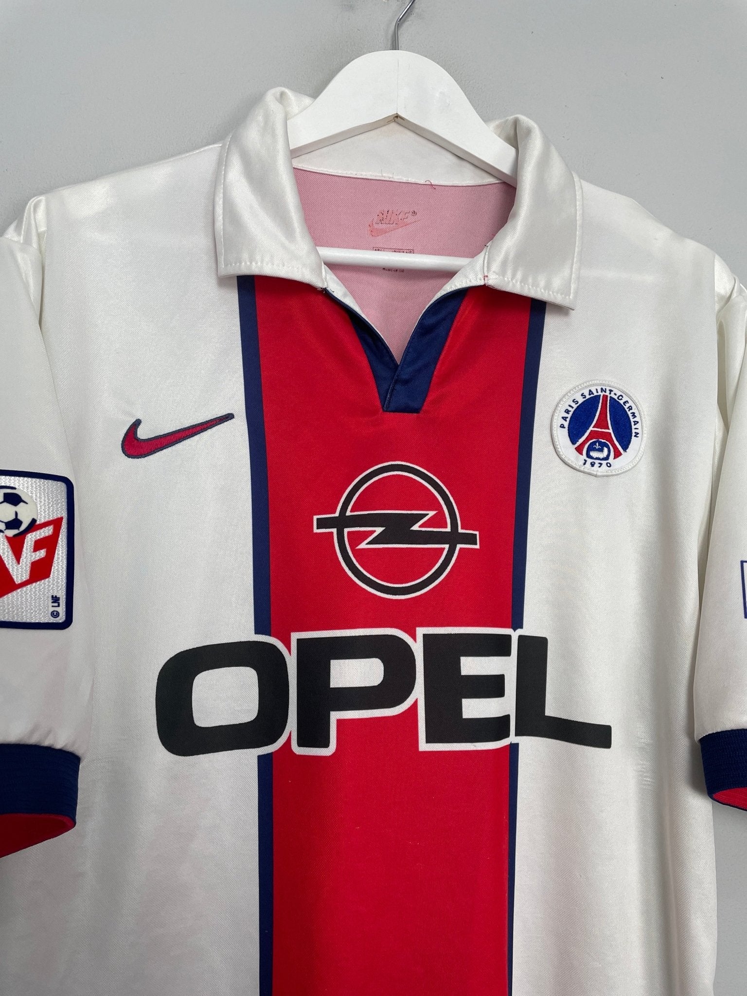 Shop 1998/99 PSG OKOCHA #10 AWAY SHIRT (L) NIKE, classic football shirts, vintage football shirts & retro soccer jerseys at Cult Kits