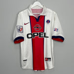 Shop 1998/99 PSG OKOCHA #10 AWAY SHIRT (L) NIKE, classic football shirts, vintage football shirts & retro soccer jerseys at Cult Kits