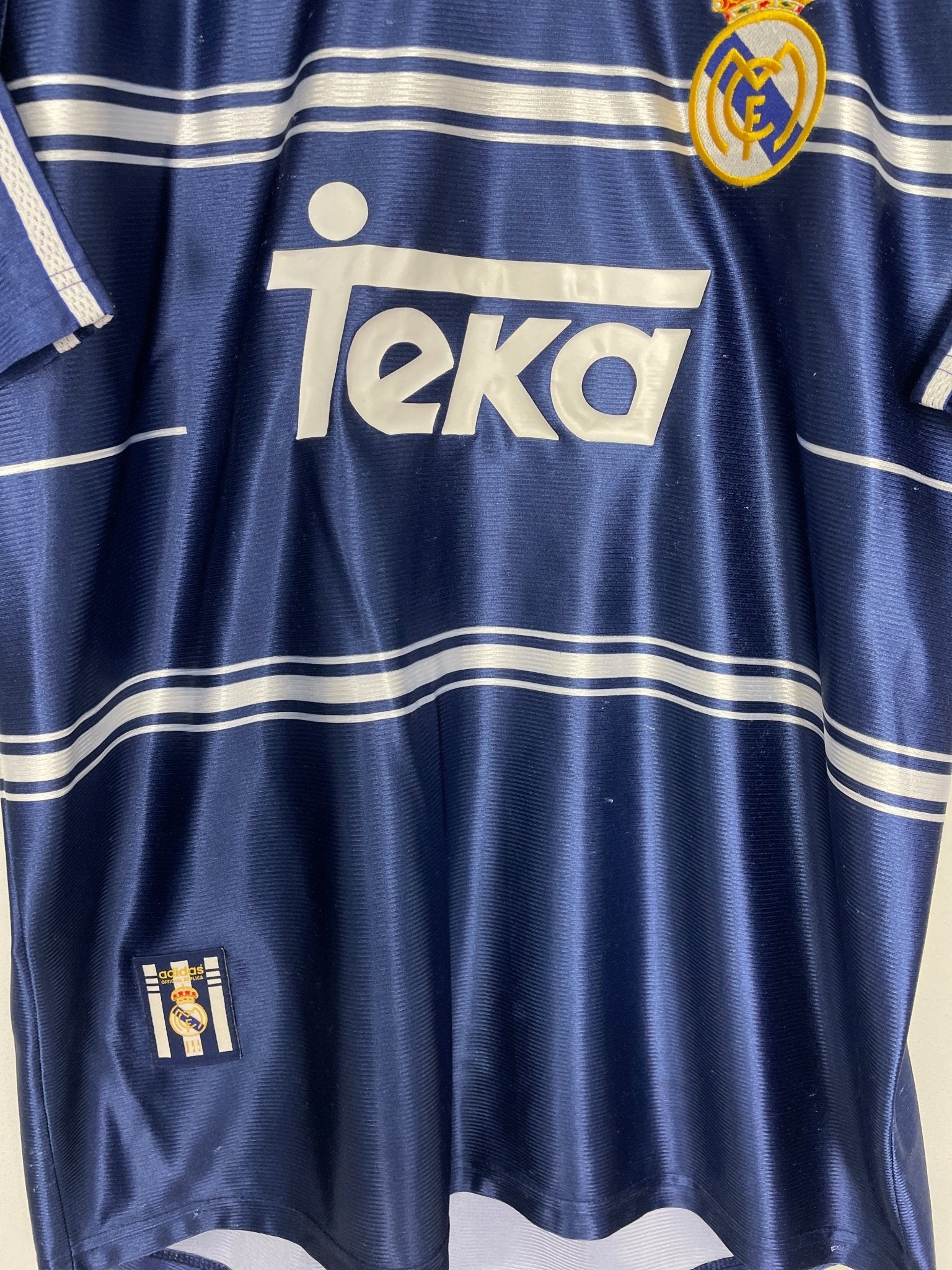 Shop 1998/99 REAL MADRID AWAY SHIRT (M) ADIDAS, classic football shirts, vintage football shirts & retro soccer jerseys at Cult Kits