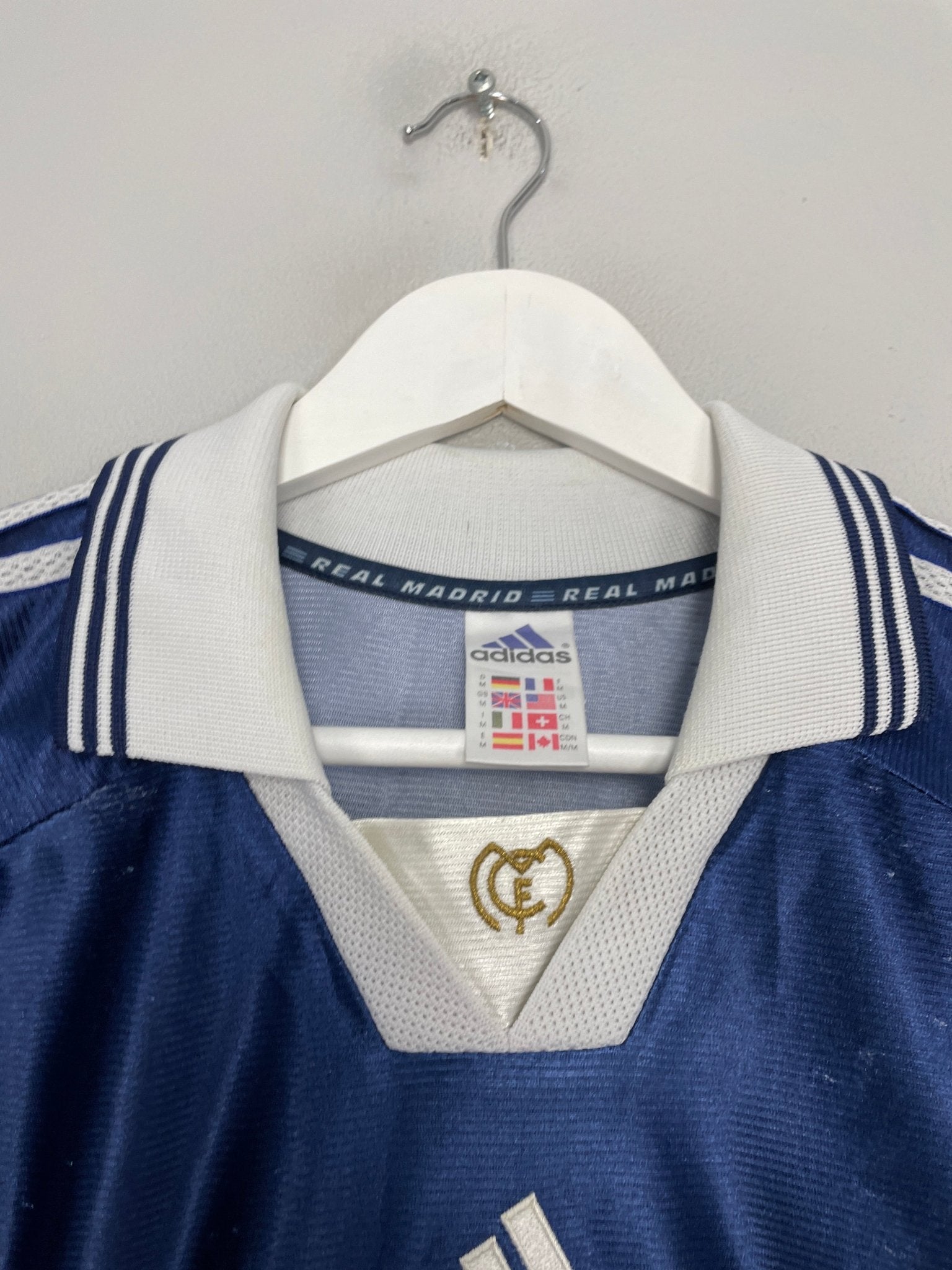 Shop 1998/99 REAL MADRID AWAY SHIRT (M) ADIDAS, classic football shirts, vintage football shirts & retro soccer jerseys at Cult Kits