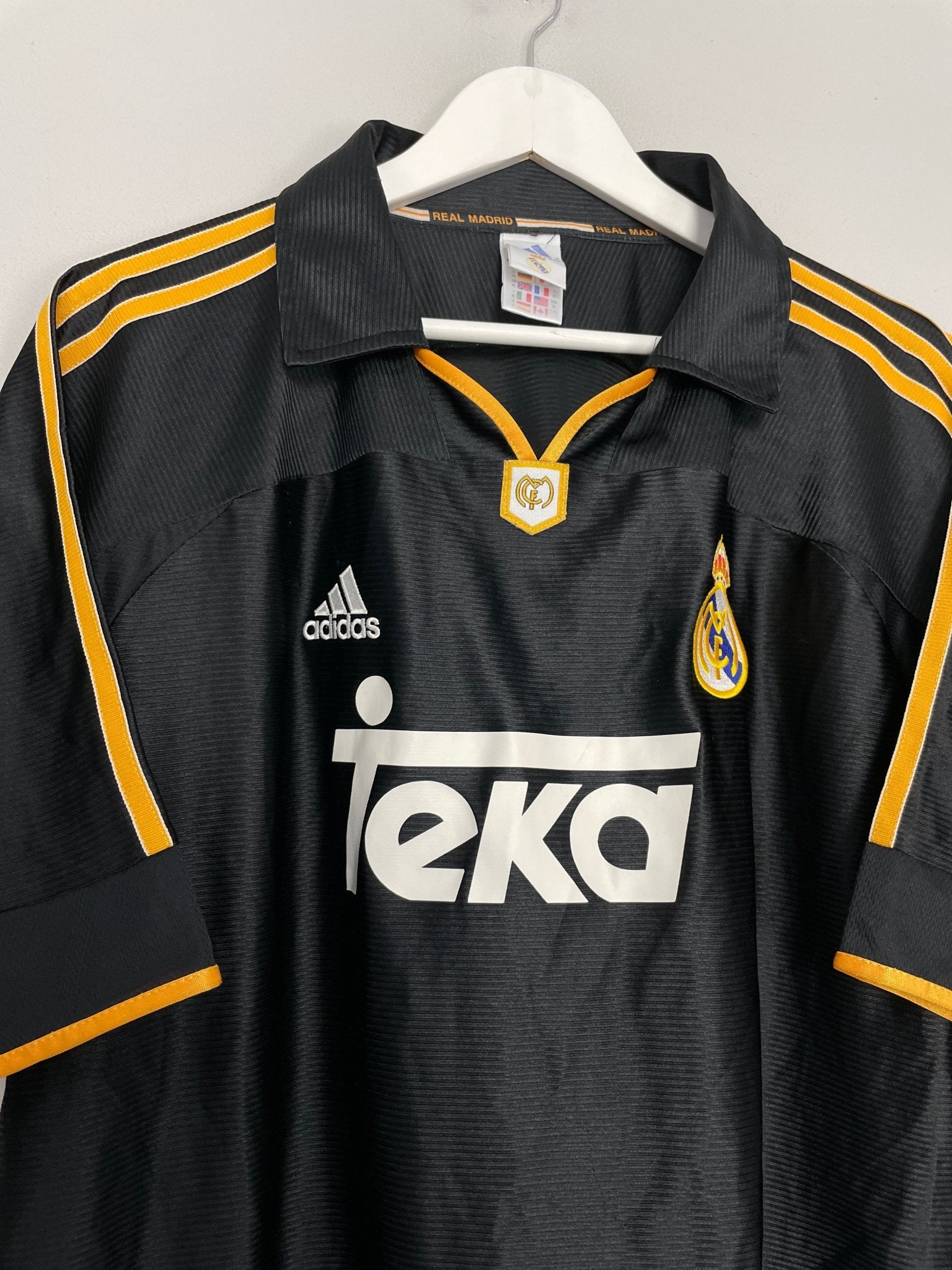Shop 1998/99 REAL MADRID AWAY SHIRT (XL) ADIDAS, classic football shirts, vintage football shirts & retro soccer jerseys at Cult Kits