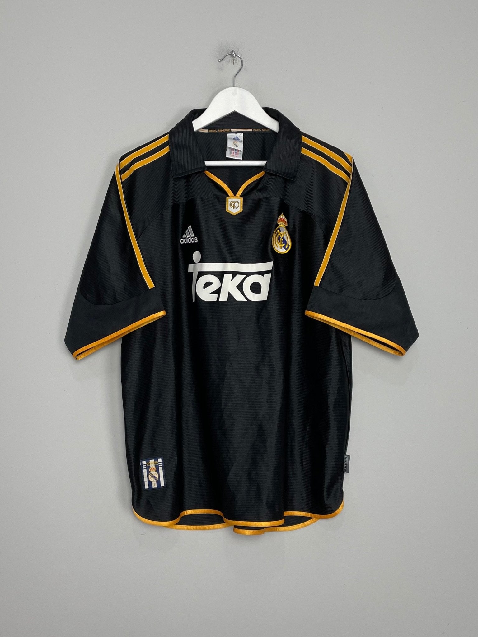 Shop 1998/99 REAL MADRID AWAY SHIRT (XL) ADIDAS, classic football shirts, vintage football shirts & retro soccer jerseys at Cult Kits