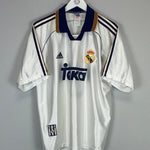 1998/99 REAL MADRID MCMANAMAN 8 HOME SHIRT (L) ADIDAS - Cult Kits - Large - Buy Vintage Football Shirts, Authentic Retro Football Shirts For Sale, Classic Football Shirts & Soccer Jersey