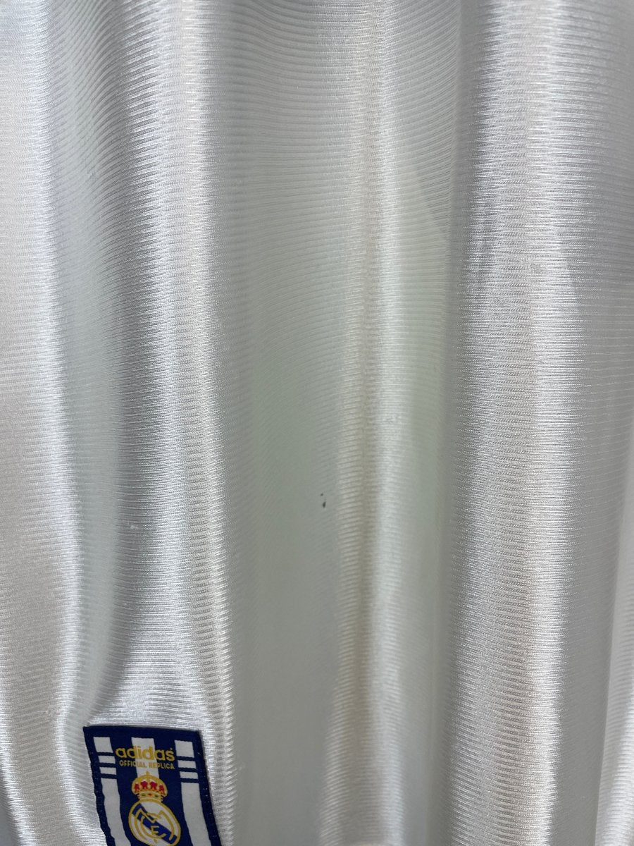 1998/99 REAL MADRID MCMANAMAN 8 HOME SHIRT (L) ADIDAS - Cult Kits - Large - Buy Vintage Football Shirts, Authentic Retro Football Shirts For Sale, Classic Football Shirts & Soccer Jersey