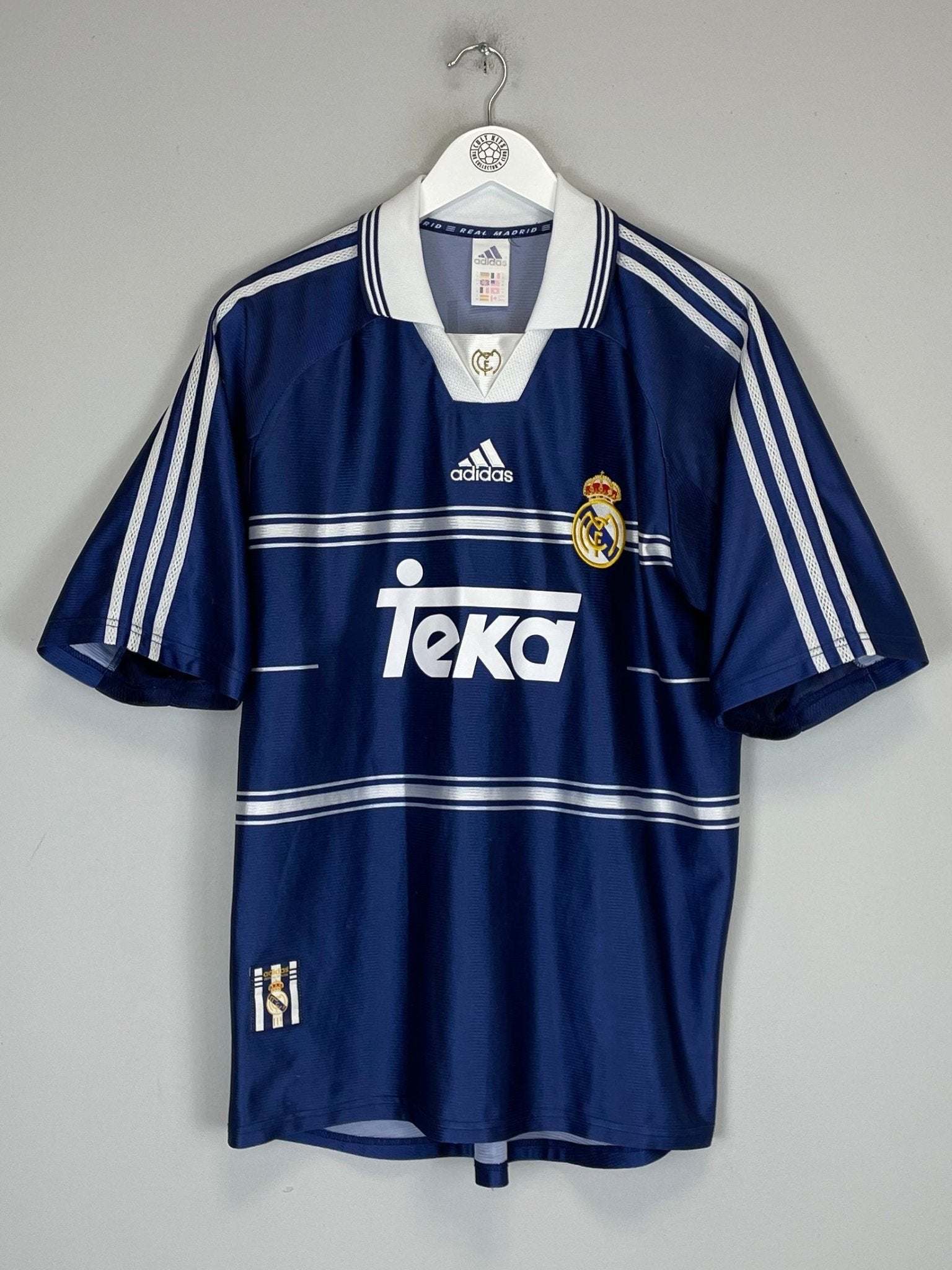 Shop 1998/99 REAL MADRID RAUL #7 AWAY SHIRT (M) ADIDAS, classic football shirts, vintage football shirts & retro soccer jerseys at Cult Kits