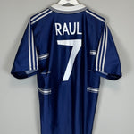 Shop 1998/99 REAL MADRID RAUL #7 AWAY SHIRT (M) ADIDAS, classic football shirts, vintage football shirts & retro soccer jerseys at Cult Kits