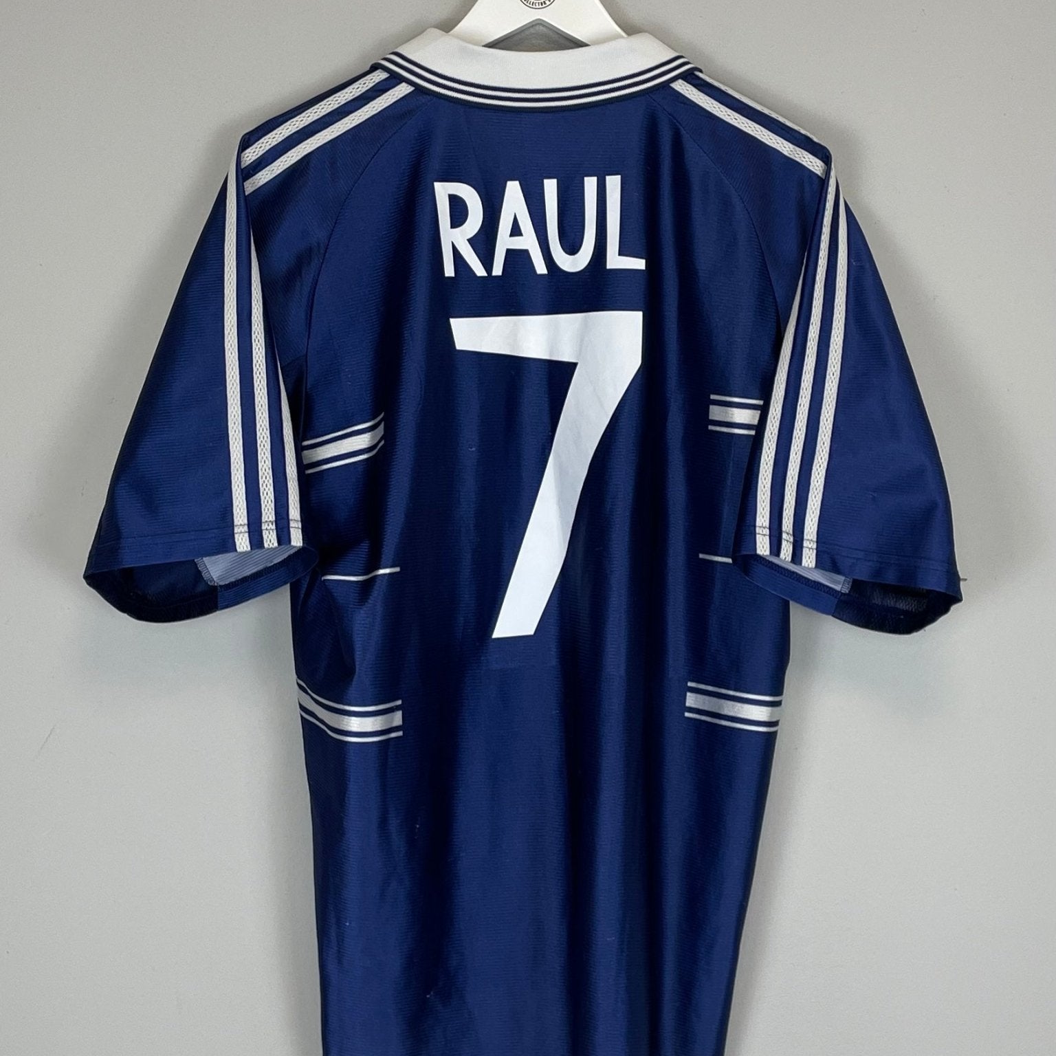Shop 1998/99 REAL MADRID RAUL #7 AWAY SHIRT (M) ADIDAS, classic football shirts, vintage football shirts & retro soccer jerseys at Cult Kits