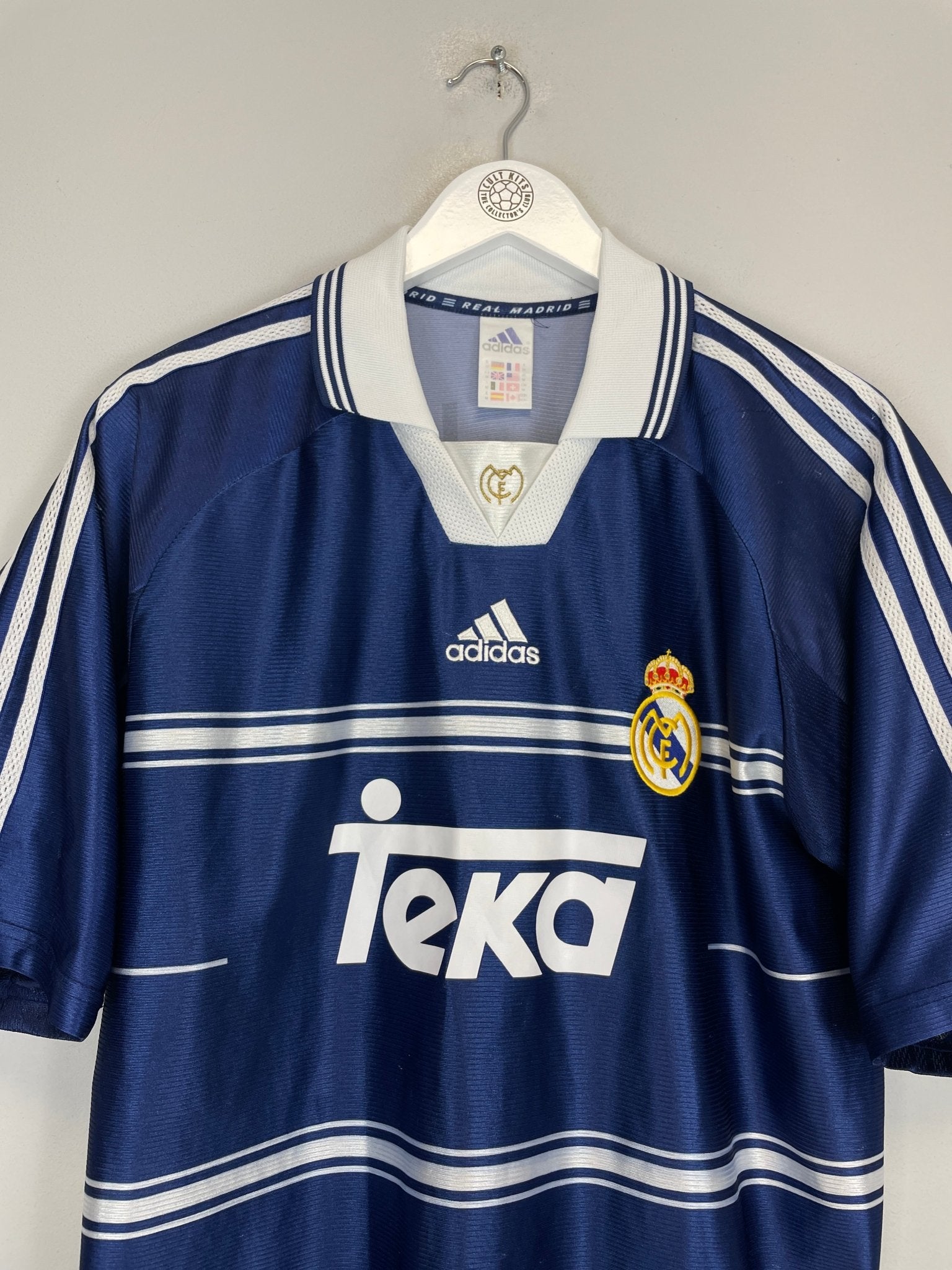 Shop 1998/99 REAL MADRID RAUL #7 AWAY SHIRT (M) ADIDAS, classic football shirts, vintage football shirts & retro soccer jerseys at Cult Kits