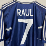 Shop 1998/99 REAL MADRID RAUL #7 AWAY SHIRT (M) ADIDAS, classic football shirts, vintage football shirts & retro soccer jerseys at Cult Kits