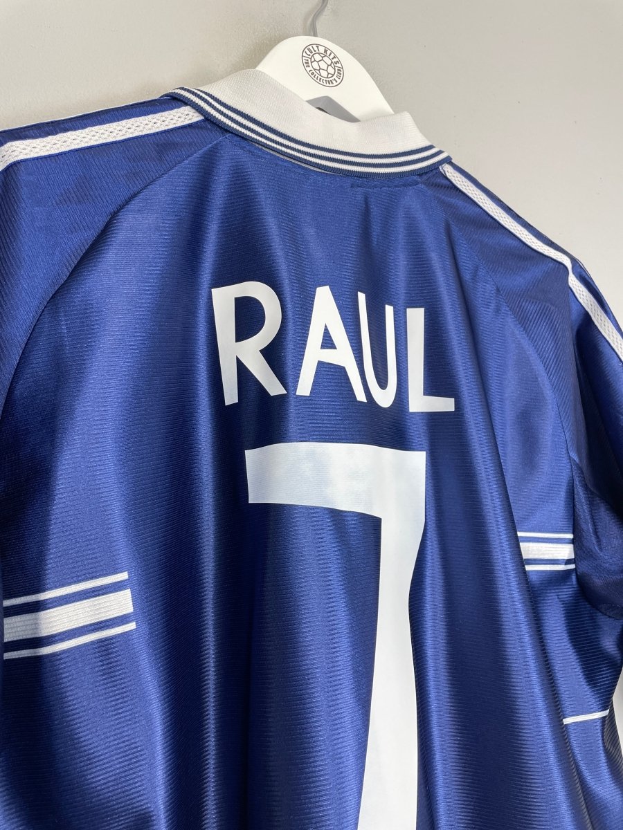 1998/99 REAL MADRID RAUL 7 AWAY SHIRT (M) ADIDAS - Cult Kits - Medium - Buy Vintage Football Shirts, Authentic Retro Football Shirts For Sale, Classic Football Shirts & Soccer Jersey