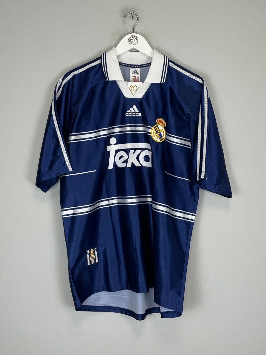 1998/99 REAL MADRID RAUL 7 AWAY SHIRT (M) ADIDAS - Cult Kits - Medium - Buy Vintage Football Shirts, Authentic Retro Football Shirts For Sale, Classic Football Shirts & Soccer Jersey