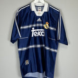 1998/99 REAL MADRID RAUL 7 AWAY SHIRT (M) ADIDAS - Cult Kits - Medium - Buy Vintage Football Shirts, Authentic Retro Football Shirts For Sale, Classic Football Shirts & Soccer Jersey