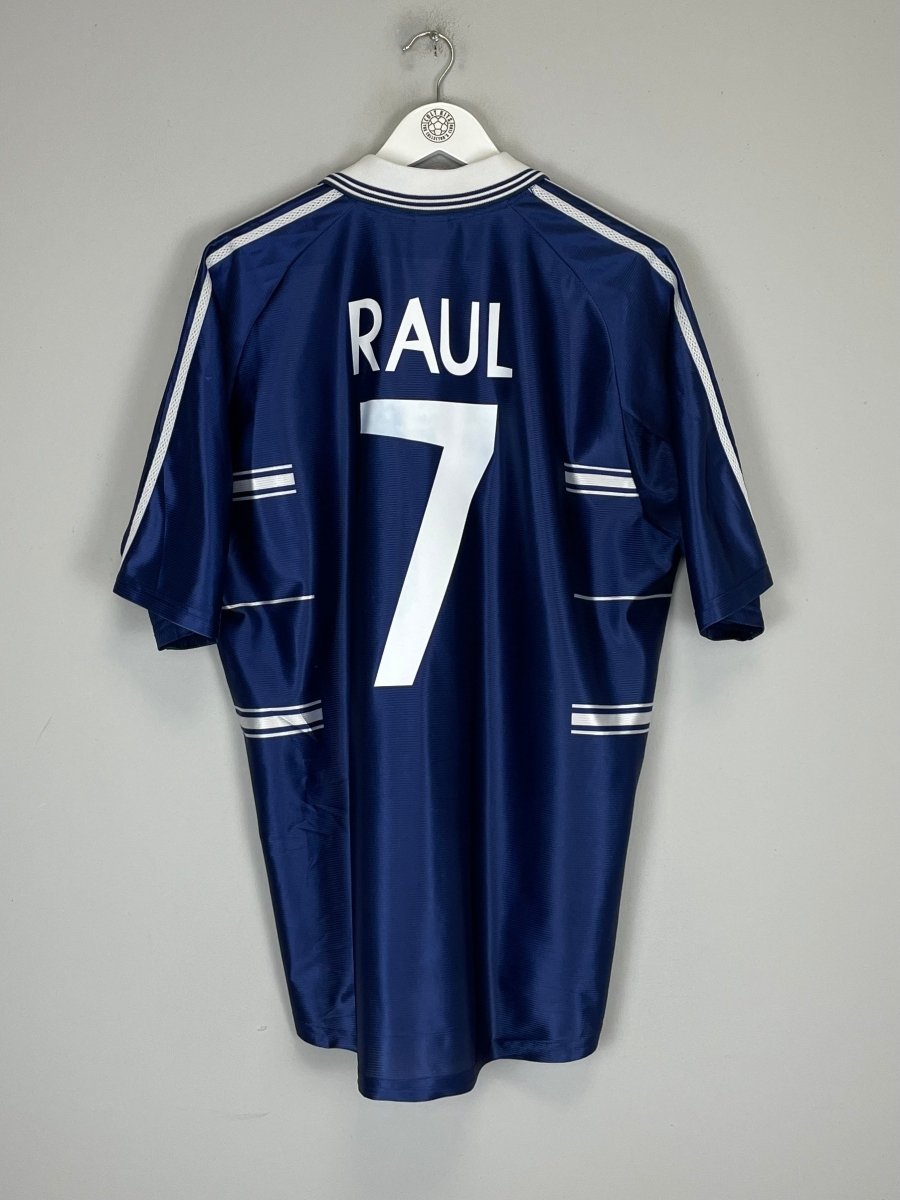 1998/99 REAL MADRID RAUL 7 AWAY SHIRT (M) ADIDAS - Cult Kits - Medium - Buy Vintage Football Shirts, Authentic Retro Football Shirts For Sale, Classic Football Shirts & Soccer Jersey