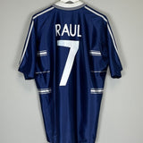 1998/99 REAL MADRID RAUL 7 AWAY SHIRT (M) ADIDAS - Cult Kits - Medium - Buy Vintage Football Shirts, Authentic Retro Football Shirts For Sale, Classic Football Shirts & Soccer Jersey