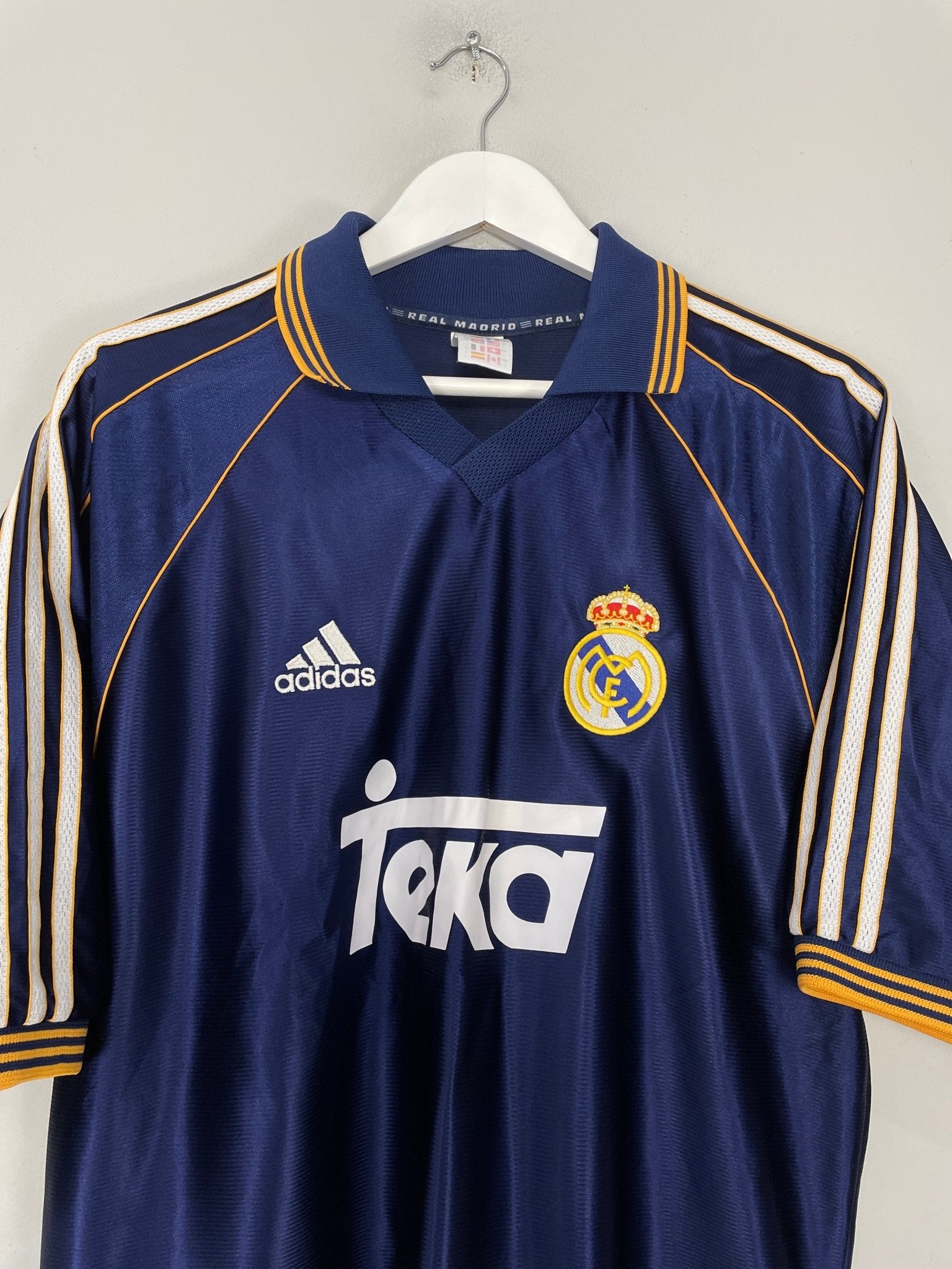 Shop 1998/99 REAL MADRID RAUL #7 THIRD SHIRT (L) ADIDAS, classic football shirts, vintage football shirts & retro soccer jerseys at Cult Kits