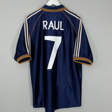Shop 1998/99 REAL MADRID RAUL #7 THIRD SHIRT (L) ADIDAS, classic football shirts, vintage football shirts & retro soccer jerseys at Cult Kits