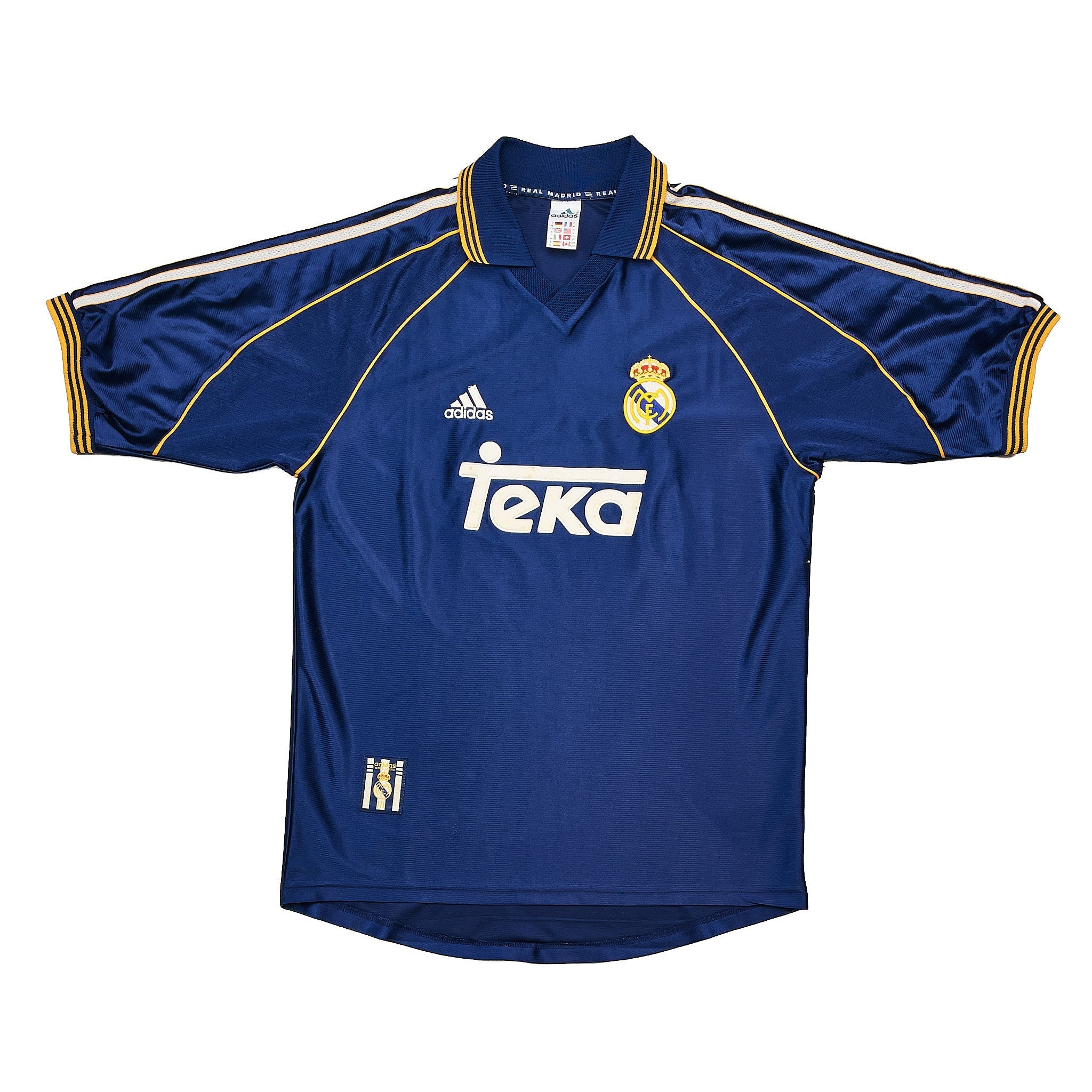 Buy 1998/99 Real Madrid R.Carlos 3 Third Shirt (M) Adidas ~ Free worldwide shipping ~ Authentic Vintage Football Shirts from Cult Kits